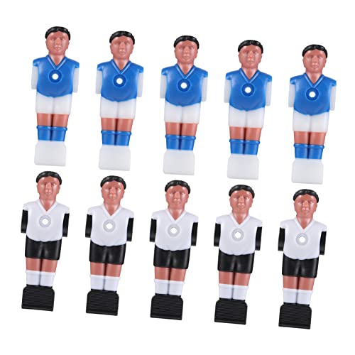 VANZACK 10 Stück Zubehör für Fußballmaschinen Tischkicker Zubehör Tischkicker Ersatzteile Mini-Tischfußballspiel angehen zappeln Figur Fußball- Modelle von Fußballspielern Harz von VANZACK