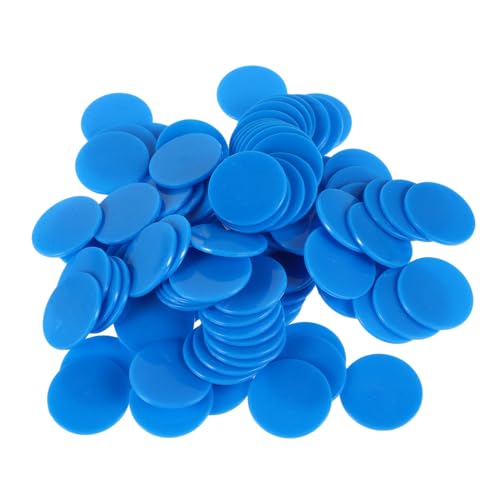 VANZACK 100 Stück Runde Poker Chips Blau Spielchips Zählchips für Bingo Spiele Brettspiele Spielmünzen Jetons Roulette Spiel Zubehör VANZACK 100 Stück Runde Poker Chips Blau Spielchips Zählchips für Bingo Spiele Brettspiele Spielmünzen Jetons Roulette Spiel Zubehör von VANZACK