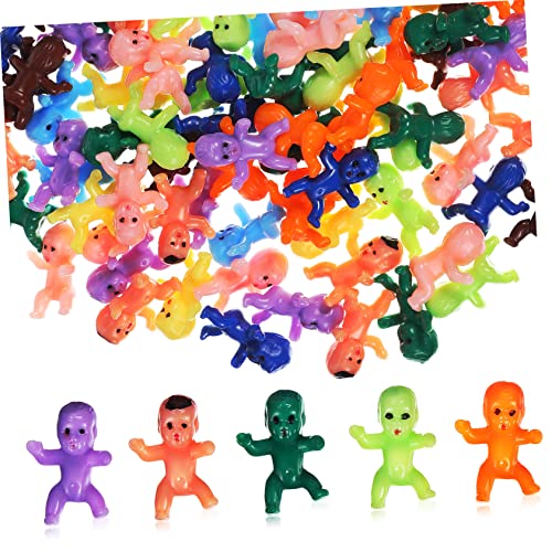 VANZACK 100Stücke Mini Plastikbabys Kreative Kleine Babyfiguren für Partydekorationen Babyparty und Kindergeburtstag Langlebig und Farbenfroh VANZACK 100Stücke Mini Plastikbabys Kreative Kleine Babyfiguren für Partydekorationen Babyparty und Kindergeburtstag Langlebig und Farbenfroh von VANZACK