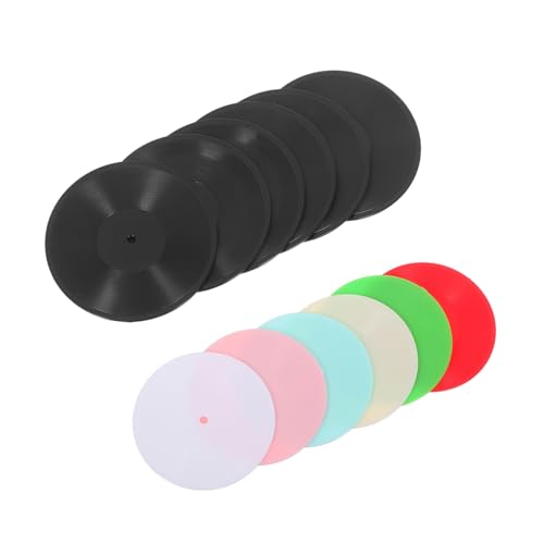 VANZACK 12 Stück Teiliges Mini Vinyl Records für Puppenhaus mit Großen und Mittleren Schwarzen Schallplatten Realistische Vintage Deko für Musikzimmer Langlebige Miniatur Accessoires VANZACK 12 Stück Teiliges Mini Vinyl Records für Puppenhaus mit Großen und Mittleren Schwarzen Schallplatten Realistische Vintage Deko für Musikzimmer Langlebige Miniatur Accessoires von VANZACK