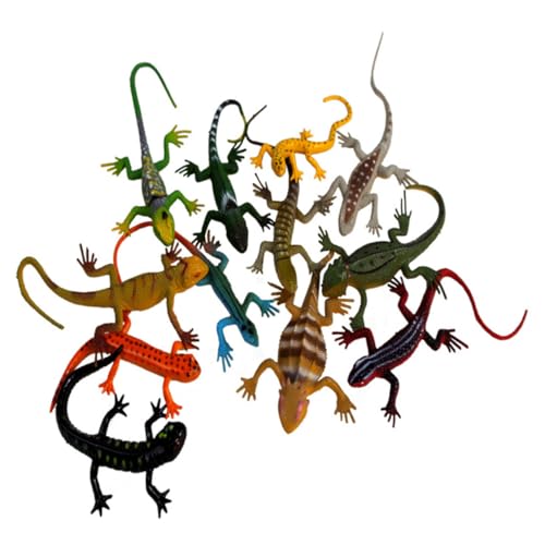 VANZACK 12 Stück Teiliges Realistisches Echsen Modellspielzeug Geruchlos Detailreiche Reptilien Figuren für Pädagogisch für Lernen Rollenspiele Halloween und Partys VANZACK 12 Stück Teiliges Realistisches Echsen Modellspielzeug Geruchlos Detailreiche Reptilien Figuren für Pädagogisch für Lernen Rollenspiele Halloween und Partys von VANZACK