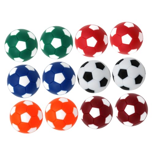 VANZACK 12St Tischfußball tischfussballtisch Table Soccer Mini Fussball Fußballtischzubehör Fußballzubehör Austausch der Fußballmaschine Fußball Ball Kicker Zubehör Mini-Ersatzfußbälle von VANZACK