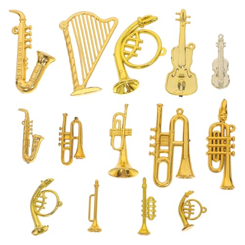 VANZACK 14-teilige Mini-musikinstrumentenmodelle aus Acryl – Winziges Instrumentenset für Weihnachtsbaumschmuck, Selbstgemachten Schmuck Und Partygeschenke VANZACK 14-teilige Mini-musikinstrumentenmodelle aus Acryl – Winziges Instrumentenset für Weihnachtsbaumschmuck, Selbstgemachten Schmuck Und Partygeschenke von VANZACK