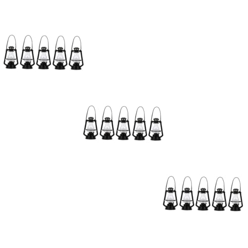 VANZACK 15 Stck. Miniatur Schwarze Vintage Öllampe Modell Teiliges mit Kordel Dekorative Kerosinlampe für Puppenhaus Festival Dekoration und DIY Zubehör VANZACK 15 Stck. Miniatur Schwarze Vintage Öllampe Modell Teiliges mit Kordel Dekorative Kerosinlampe für Puppenhaus Festival Dekoration und DIY Zubehör von VANZACK