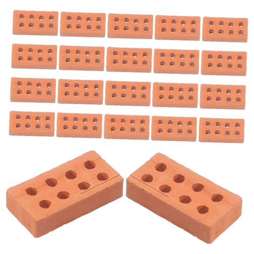 VANZACK 150 Stück Teiliges Miniatur Ziegelstein Set für DIY Landschaftsbau Bunte Winzige Bausteine mit Löchern Kreatives Basteln für Puppenhaus Miniatur Modellbau Fördert Fantasie und VANZACK 150 Stück Teiliges Miniatur Ziegelstein Set für DIY Landschaftsbau Bunte Winzige Bausteine mit Löchern Kreatives Basteln für Puppenhaus Miniatur Modellbau Fördert Fantasie und von VANZACK