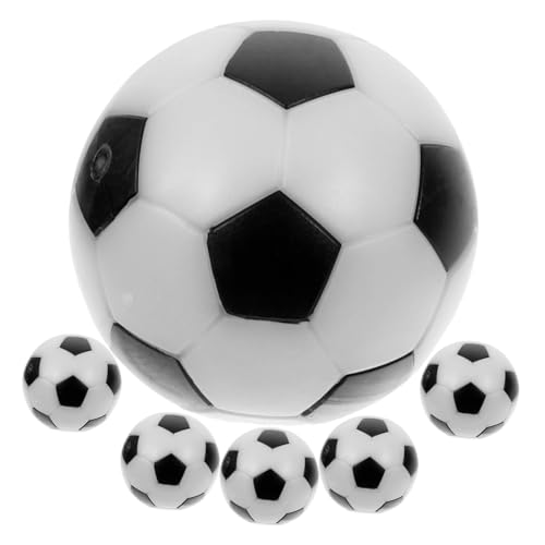 VANZACK 18 STK Mini Tischfußball Fußballtisch Zubehör Tischfußball Zubehör Tischfußballzubehör Bälle für Tischkicker Mini-Fußball für Tisch Fußballtor Kleiner Fußball Tischfussball Weiß von VANZACK