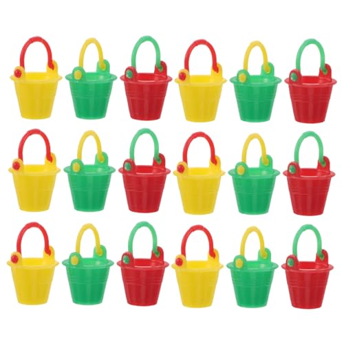 VANZACK 18 Stück Teiliges Miniatur Eimer Kleine Bunte Kunststoff Strand-Eimer Leichte Puppenhaus Deko Robuste Mini Sandspielzeug Figuren für Miniaturgarten und Bastelprojekte VANZACK 18 Stück Teiliges Miniatur Eimer Kleine Bunte Kunststoff Strand-Eimer Leichte Puppenhaus Deko Robuste Mini Sandspielzeug Figuren für Miniaturgarten und Bastelprojekte von VANZACK
