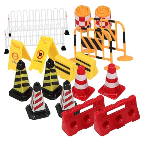 VANZACK 18 Stück Teiliges Miniatur Verkehrszeichen mit Straßensperren für Realistische Verkehrsbarrieren für Klassenzimmer Sandkästen und Lernspiele VANZACK 18 Stück Teiliges Miniatur Verkehrszeichen mit Straßensperren für Realistische Verkehrsbarrieren für Klassenzimmer Sandkästen und Lernspiele von VANZACK
