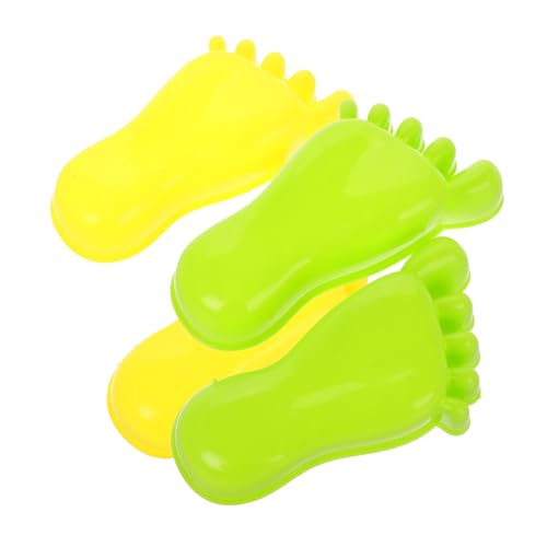 VANZACK 2 Paare Sandspielzeug Fußabdruck Förmchen für Kleinkinder Plastische Sandformen in Gelb und Grün Realistische Fußabdruck Sandmold Spielzeuge für Strand und Sandkasten Fördert VANZACK 2 Paare Sandspielzeug Fußabdruck Förmchen für Kleinkinder Plastische Sandformen in Gelb und Grün Realistische Fußabdruck Sandmold Spielzeuge für Strand und Sandkasten Fördert von VANZACK