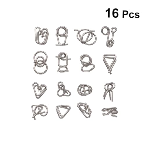 VANZACK 2 Sätze Intelligentes Metall draht Puzzle Iq Denkspiel für Erwachsene Herausforderndes Knobelspiel zur Verbesserung der Kreativität und Geduld Pädagogisches Geschicklichkeitsspiel VANZACK 2 Sätze Intelligentes Metall draht Puzzle Iq Denkspiel für Erwachsene Herausforderndes Knobelspiel zur Verbesserung der Kreativität und Geduld Pädagogisches Geschicklichkeitsspiel von VANZACK