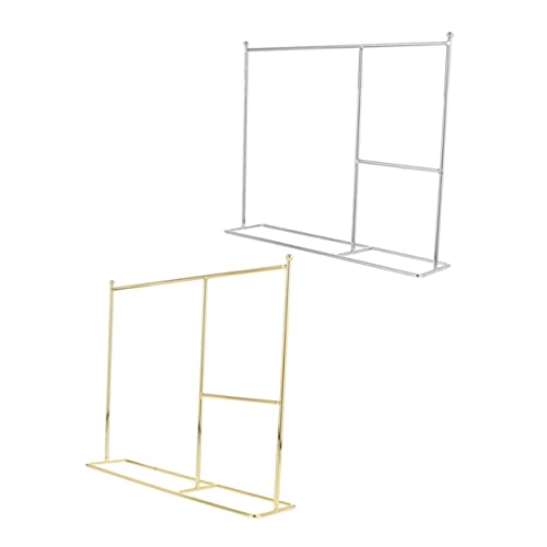 VANZACK 2 Stck. Teiliges Metall Puppenkleiderständer Miniatur Puppenkleider Display Rack Stabiles Bjd Puppenkleider Aufbewahrungsgestell in Gold und Silber für Puppenkleidung Präsentation VANZACK 2 Stck. Teiliges Metall Puppenkleiderständer Miniatur Puppenkleider Display Rack Stabiles Bjd Puppenkleider Aufbewahrungsgestell in Gold und Silber für Puppenkleidung Präsentation von VANZACK