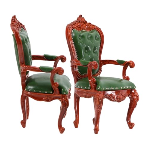 VANZACK 2 Stück Maßstab Retro Miniatur Holz Sessel für Wohnzimmer Dekoration Sammler und Puppenhaus Zubehör VANZACK 2 Stück Maßstab Retro Miniatur Holz Sessel für Wohnzimmer Dekoration Sammler und Puppenhaus Zubehör von VANZACK