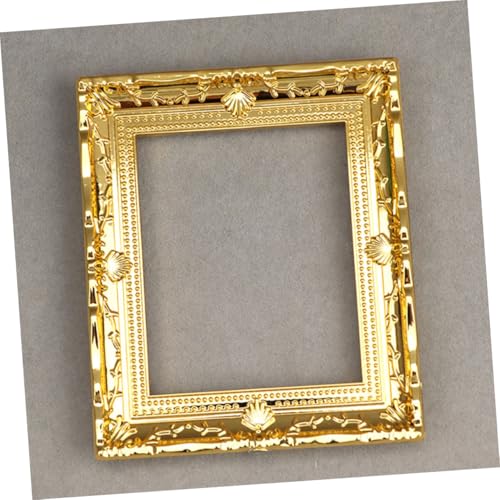 VANZACK 2 Stück Miniatur Bilderrahmen aus Goldfarbene Miniatur deko Kindersicheres Detailgetreuer Puppenhaus zubehör Leere Kleine Rahmen für Kreative Gestaltung VANZACK 2 Stück Miniatur Bilderrahmen aus Goldfarbene Miniatur deko Kindersicheres Detailgetreuer Puppenhaus zubehör Leere Kleine Rahmen für Kreative Gestaltung von VANZACK