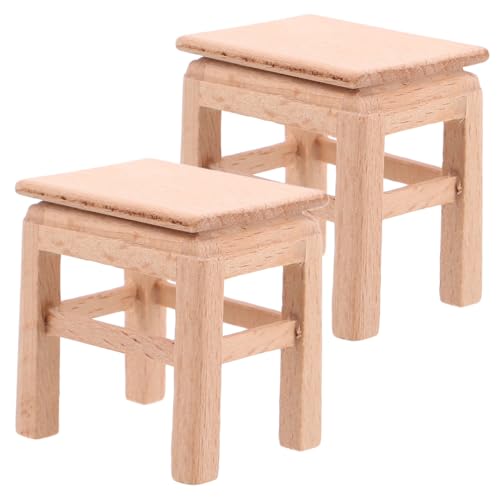 VANZACK 2 Stück Miniatur Holzschemel Stabile Möbelmodelle für Puppenhaus Realistischer Mini Hocker aus Robustem Holz Vielseitig für Puppen und Miniaturdeko Charmantes Zubehör für VANZACK 2 Stück Miniatur Holzschemel Stabile Möbelmodelle für Puppenhaus Realistischer Mini Hocker aus Robustem Holz Vielseitig für Puppen und Miniaturdeko Charmantes Zubehör für von VANZACK