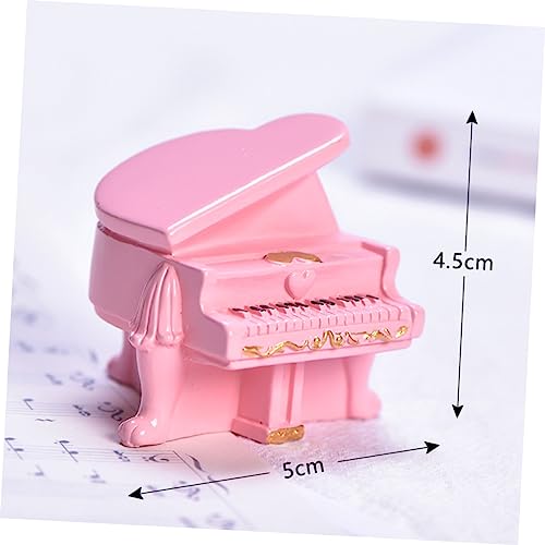 VANZACK 2 Stück Miniatur Klavier Modell Teiliges in Rosa Dekoratives Puppenhaus Instrument Verschleißfestes DIY Zubehör für Miniaturhäuser Detailreiche Puppenhausdekoration und VANZACK 2 Stück Miniatur Klavier Modell Teiliges in Rosa Dekoratives Puppenhaus Instrument Verschleißfestes DIY Zubehör für Miniaturhäuser Detailreiche Puppenhausdekoration und von VANZACK
