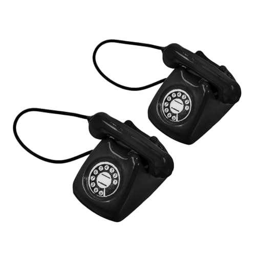 VANZACK 2 Stück Miniatur Retro Telefon Modell Vintage Telefon Dekoration für Puppenhaus Authentisches Miniatur Möbelstück für Sammler und Bastelprojekte für Kreative VANZACK 2 Stück Miniatur Retro Telefon Modell Vintage Telefon Dekoration für Puppenhaus Authentisches Miniatur Möbelstück für Sammler und Bastelprojekte für Kreative von VANZACK