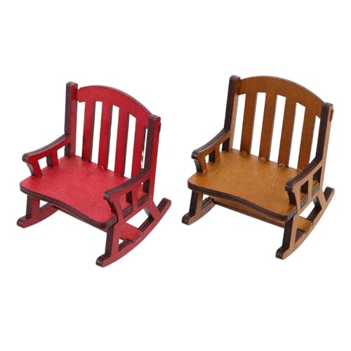 VANZACK 2 Stück Miniatur Schaukelstühle Puppenhaus Möbel Kreative Robuste Sitzmöbel Platzsparend für Wohnzimmer Dekoration für Sammler und Wohnkultur Enthusiasten VANZACK 2 Stück Miniatur Schaukelstühle Puppenhaus Möbel Kreative Robuste Sitzmöbel Platzsparend für Wohnzimmer Dekoration für Sammler und Wohnkultur Enthusiasten von VANZACK