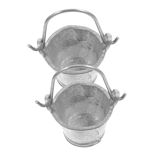 VANZACK 2 Stück Miniatur Wassereimer aus Legierung Realistisch Gestaltetes Mini Garten Accessoire Kreatives DIY Puppenhaus Dekoration für Fantasie und Koordination VANZACK 2 Stück Miniatur Wassereimer aus Legierung Realistisch Gestaltetes Mini Garten Accessoire Kreatives DIY Puppenhaus Dekoration für Fantasie und Koordination von VANZACK