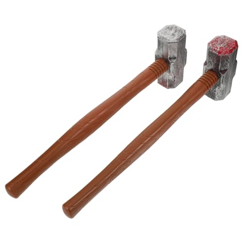 VANZACK 2 Stück Teiliges Halloween Kostüm Requisiten Realistische Kunststoff Spielzeughämmer Leicht Ergonomisch Vielseitig für Party Dekoration und Rollenspiele Retro Design VANZACK 2 Stück Teiliges Halloween Kostüm Requisiten Realistische Kunststoff Spielzeughämmer Leicht Ergonomisch Vielseitig für Party Dekoration und Rollenspiele Retro Design von VANZACK