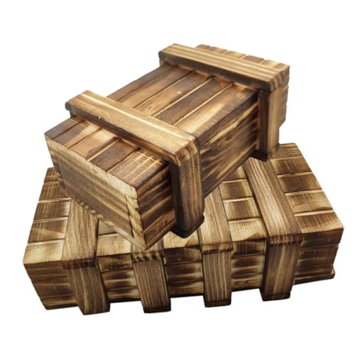 VANZACK 2 Stück Holz Rätselbox Für Jungen Und Mädchen Mit Versteckten Fächern Pädagogisches Holzspielzeug Mit Geheimfächern Für Bargeld Geldgeschenkboxen Für Jungen Und Mädchen Intelligenz VANZACK 2 Stück Holz Rätselbox Für Jungen Und Mädchen Mit Versteckten Fächern Pädagogisches Holzspielzeug Mit Geheimfächern Für Bargeld Geldgeschenkboxen Für Jungen Und Mädchen Intelligenz von VANZACK