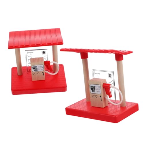 VANZACK 2 Stück Teiliges Holz zubehör Gasstation und für Holzeisenbahn Realistisches Bahnhofs playset Robustes Sicheres Material für Kindergarten und Zuhause VANZACK 2 Stück Teiliges Holz zubehör Gasstation und für Holzeisenbahn Realistisches Bahnhofs playset Robustes Sicheres Material für Kindergarten und Zuhause von VANZACK