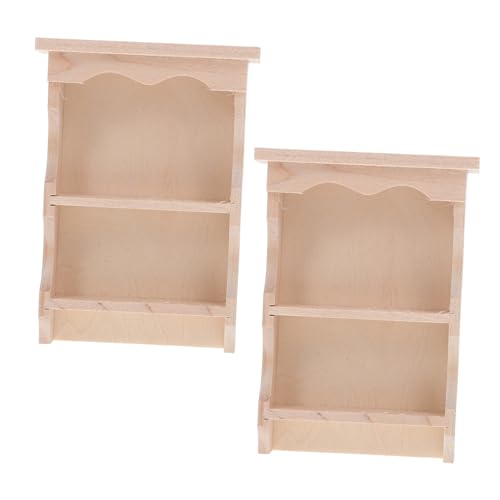 VANZACK 2 Stück Teiliges Miniatur Wandregal Japanischer Stil Realistisches Holz Hängeschrank Modell Vintage Holz Dollhouse Möbel DIY Mini Haus Küchen und Esszimmer Dekoration VANZACK 2 Stück Teiliges Miniatur Wandregal Japanischer Stil Realistisches Holz Hängeschrank Modell Vintage Holz Dollhouse Möbel DIY Mini Haus Küchen und Esszimmer Dekoration von VANZACK