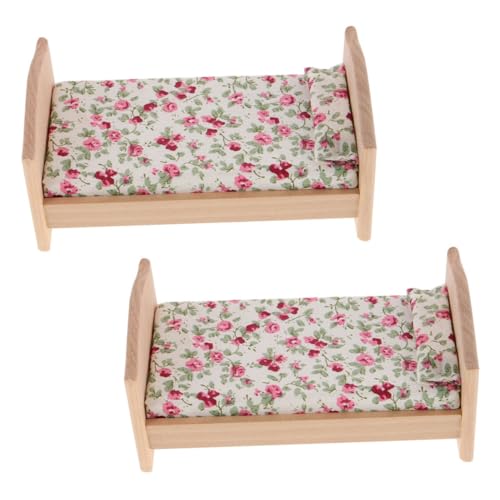 VANZACK 2 Stücke Puppenhaus-Möbelmodell Puppenmatratze und Kissen Mini -Vintage -Holzbett Schlafzimmer-Puppenhausmöbel Puppenmöbel aus Holz Puppenstubenbett aus Holz Mini Holzbett hölzern VANZACK 2 Stücke Puppenhaus-Möbelmodell Puppenmatratze und Kissen Mini -Vintage -Holzbett Schlafzimmer-Puppenhausmöbel Puppenmöbel aus Holz Puppenstubenbett aus Holz Mini Holzbett hölzern von VANZACK