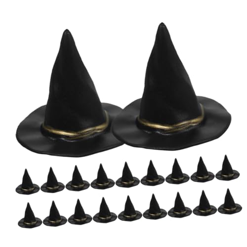 VANZACK 20 Stück Teiliges Miniatur Hexenhut aus Sicherem Kunststoff Realistisch Gestaltet Vielseitig für Halloween Deko DIY Bastelprojekte Partyspiele und Puppenhaus für Halloween Fest VANZACK 20 Stück Teiliges Miniatur Hexenhut aus Sicherem Kunststoff Realistisch Gestaltet Vielseitig für Halloween Deko DIY Bastelprojekte Partyspiele und Puppenhaus für Halloween Fest von VANZACK