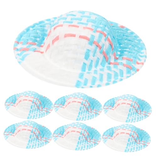 VANZACK 20 Stück Teiliges Miniatur Hüte Kariert Blau Handgewebte Puppenhüte für DIY Bastelarbeiten Leichte Mini Strohhüte als Puppenhaus Dekoration und Kreatives Kinderspielzeug VANZACK 20 Stück Teiliges Miniatur Hüte Kariert Blau Handgewebte Puppenhüte für DIY Bastelarbeiten Leichte Mini Strohhüte als Puppenhaus Dekoration und Kreatives Kinderspielzeug von VANZACK