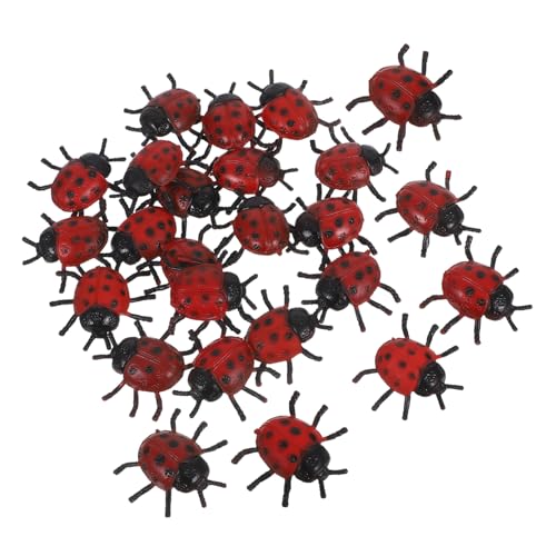 VANZACK 25 Stück PVC Marienkäfer Modellspielzeug Realistische Langlebige Tricky Requisiten für Halloween April Fools Party Dekoration Kunstinsekt VANZACK 25 Stück PVC Marienkäfer Modellspielzeug Realistische Langlebige Tricky Requisiten für Halloween April Fools Party Dekoration Kunstinsekt von VANZACK