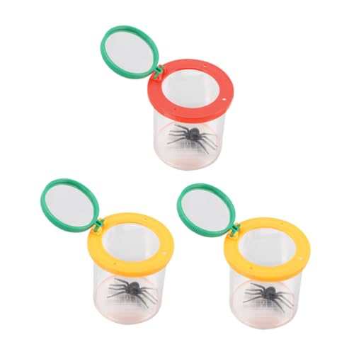 VANZACK 3 Stück Teiliges Outdoor Beobachtungsset mit Kunststoff Käfigen und Lupe Vergrößernder Insektenbetrachter für Naturerkundung Pädagogisches Lernspielzeug für Junge Forscher VANZACK 3 Stück Teiliges Outdoor Beobachtungsset mit Kunststoff Käfigen und Lupe Vergrößernder Insektenbetrachter für Naturerkundung Pädagogisches Lernspielzeug für Junge Forscher von VANZACK
