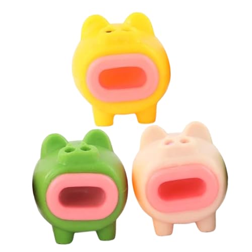 VANZACK 3 Stück Teiliges Schwein Stressspielzeug Kleines Handliches Dekompressionsspielzeug Lustiges Sensorisches Quetschspielzeug für Erwachsene Tragbares Stressabbau Zufällige Farbe VANZACK 3 Stück Teiliges Schwein Stressspielzeug Kleines Handliches Dekompressionsspielzeug Lustiges Sensorisches Quetschspielzeug für Erwachsene Tragbares Stressabbau Zufällige Farbe von VANZACK