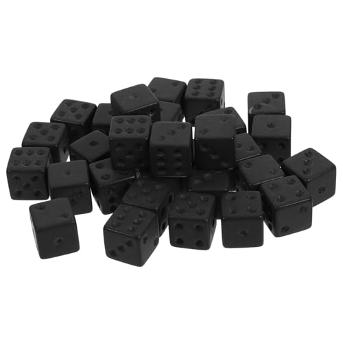 VANZACK 30 Stück Teiliges Acrylwürfel Schwarz Beschichtet Rechtwinklige Spielwürfel mit Gravierten Zahlenpunkten Tragbare Würfel für Brettspiele Party und Familienzusammenkünfte VANZACK 30 Stück Teiliges Acrylwürfel Schwarz Beschichtet Rechtwinklige Spielwürfel mit Gravierten Zahlenpunkten Tragbare Würfel für Brettspiele Party und Familienzusammenkünfte von VANZACK