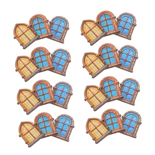 VANZACK 30 Stück Teiliges Unbemalter Miniatur Holzfenster für Puppenhaus DIY Fensterrahmen mit Präziser Verarbeitung Eleganter Vintage-Optik für Miniatur-gartendekoration und VANZACK 30 Stück Teiliges Unbemalter Miniatur Holzfenster für Puppenhaus DIY Fensterrahmen mit Präziser Verarbeitung Eleganter Vintage-Optik für Miniatur-gartendekoration und von VANZACK