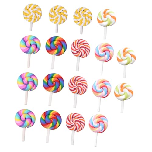 VANZACK 35 Stück Teiliges Simulation Lutscher aus Polymer Clay Bunte Lollipop Deko für Handyhüllen DIY Zubehör Lebensechte Candy Verzierung Vielseitig für Miniaturlandschaften und VANZACK 35 Stück Teiliges Simulation Lutscher aus Polymer Clay Bunte Lollipop Deko für Handyhüllen DIY Zubehör Lebensechte Candy Verzierung Vielseitig für Miniaturlandschaften und von VANZACK
