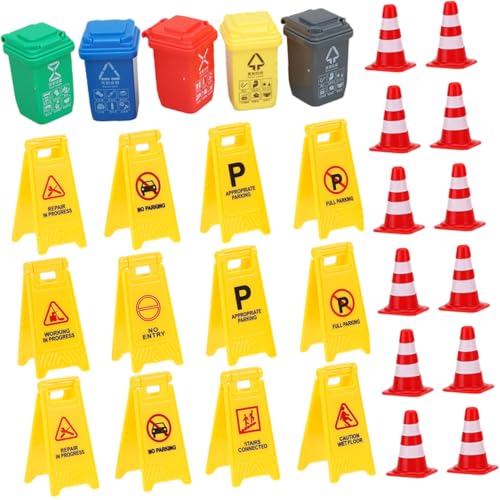 VANZACK 37 Stück Teiliges Verkehrszeichen spielset für Inklusive Warnschildern Roten Verkehrsleitkegeln Mülltonnen und Roten Absperrungen Fördert Verkehrssicherheit Symbol Lesekompetenz VANZACK 37 Stück Teiliges Verkehrszeichen spielset für Inklusive Warnschildern Roten Verkehrsleitkegeln Mülltonnen und Roten Absperrungen Fördert Verkehrssicherheit Symbol Lesekompetenz von VANZACK