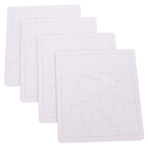 VANZACK 4 Blätter Blank Puzzle Pieces Teilige Quadratische DIY Puzzles aus Stabilem Papier für Bemalen und Gestalten Fördert Kreativität Feinmotorik und Konzentration VANZACK 4 Blätter Blank Puzzle Pieces Teilige Quadratische DIY Puzzles aus Stabilem Papier für Bemalen und Gestalten Fördert Kreativität Feinmotorik und Konzentration von VANZACK