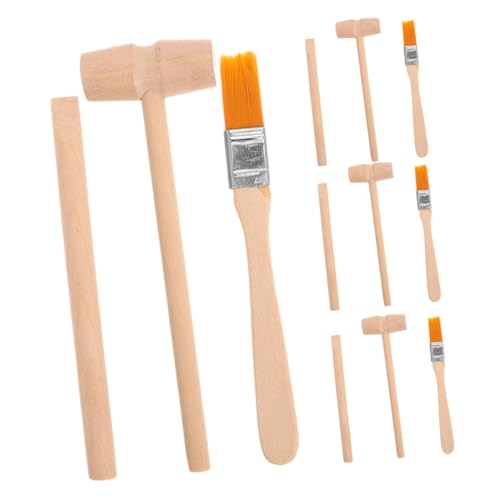 VANZACK 4 Sätze Archäologische Ausgrabungswerkzeuge für Mini Holzhammer Pinsel Meißel Lernspiel Wissenschaftliches Lernen Langlebig und Vielseitig für Edelstein Fossilienausgrabung VANZACK 4 Sätze Archäologische Ausgrabungswerkzeuge für Mini Holzhammer Pinsel Meißel Lernspiel Wissenschaftliches Lernen Langlebig und Vielseitig für Edelstein Fossilienausgrabung von VANZACK