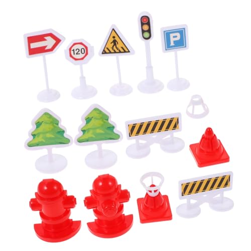 VANZACK 4 Sätze Teiliges Straßenverkehrszeichen spielset für Realistische Verkehrszeichen mit Leuchtenden Farben Leichtes Robustes Kunststoffmaterial Fördert Spielerisches Lernen von VANZACK 4 Sätze Teiliges Straßenverkehrszeichen spielset für Realistische Verkehrszeichen mit Leuchtenden Farben Leichtes Robustes Kunststoffmaterial Fördert Spielerisches Lernen von von VANZACK
