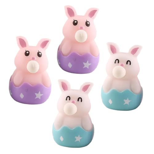 VANZACK 4 Stck Teiliges Squeeze Kaninchen Cartoon Bunny Design Stressabbauendes Antistress und Erwachsene Elastisch und Langlebig für Ostern und Kinderfeste VANZACK 4 Stck Teiliges Squeeze Kaninchen Cartoon Bunny Design Stressabbauendes Antistress und Erwachsene Elastisch und Langlebig für Ostern und Kinderfeste von VANZACK