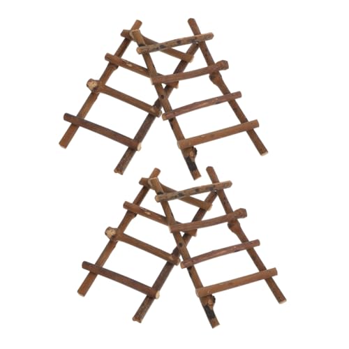 VANZACK 4 Stück Mini Rattanleiter Natürliche Miniatur Puppenhaus Leiter für DIY Mikro Landschaft Dekor und Puppenmöbel VANZACK 4 Stück Mini Rattanleiter Natürliche Miniatur Puppenhaus Leiter für DIY Mikro Landschaft Dekor und Puppenmöbel von VANZACK