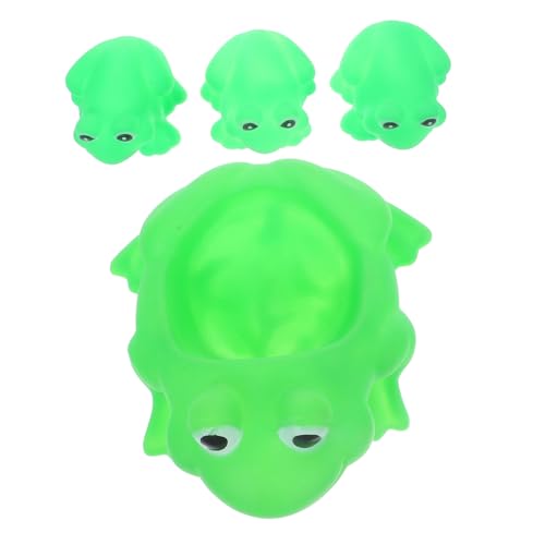 VANZACK 4 Stück Teiliges Frosch Badespielzeug aus Weichem Vinyl Rutschfestes Badewannenspielzeug für Junge Mädchen und Kleinkinder Sanfte Oberfläche für und Badezeitspaß VANZACK 4 Stück Teiliges Frosch Badespielzeug aus Weichem Vinyl Rutschfestes Badewannenspielzeug für Junge Mädchen und Kleinkinder Sanfte Oberfläche für und Badezeitspaß von VANZACK