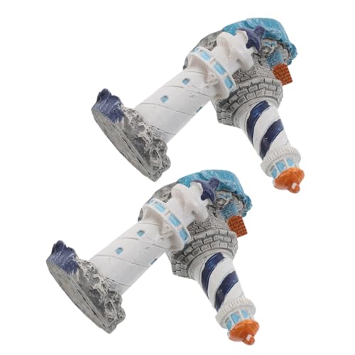 VANZACK 4 Stück Teiliges Mini Leuchtturm Resin Mediterraner Stil Nautische Miniatur Figuren für Garten Tischdekoration und Mikrolandschaft Kompakte Bunte Küsten-Accessoires für Zuhause und VANZACK 4 Stück Teiliges Mini Leuchtturm Resin Mediterraner Stil Nautische Miniatur Figuren für Garten Tischdekoration und Mikrolandschaft Kompakte Bunte Küsten-Accessoires für Zuhause und von VANZACK