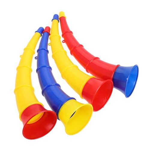VANZACK 4 Stück Teiliges Ox Horn Trumpet Toy Leichtes Tragbares Hörner mit Kräftigem Sound Pädagogisches Musikinstrument für Vorschule für Schule Party und Sportveranstaltungen VANZACK 4 Stück Teiliges Ox Horn Trumpet Toy Leichtes Tragbares Hörner mit Kräftigem Sound Pädagogisches Musikinstrument für Vorschule für Schule Party und Sportveranstaltungen von VANZACK