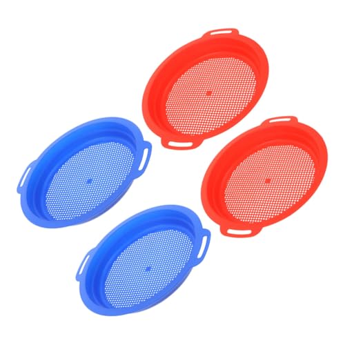 VANZACK 4 Stück Teiliges Sand sieb Robustes Kunststoff sandsieb in Blau und Rot Leichtes Strandspielzeug zum Filtern von Sand und Kies für Familie Garten Reisen und Outdoor aktivitäten VANZACK 4 Stück Teiliges Sand sieb Robustes Kunststoff sandsieb in Blau und Rot Leichtes Strandspielzeug zum Filtern von Sand und Kies für Familie Garten Reisen und Outdoor aktivitäten von VANZACK