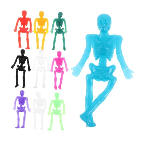 VANZACK 40 Stück Mini TPR Skelett Figuren Stretchy Elastisch Prank Party Deko Halloween Favors Klassenzimmer Preise VANZACK 40 Stück Mini TPR Skelett Figuren Stretchy Elastisch Prank Party Deko Halloween Favors Klassenzimmer Preise von VANZACK