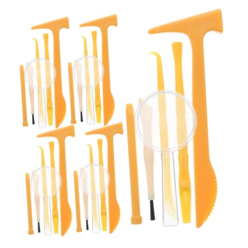 VANZACK 5 Sätze Archäologie Werkzeuge für Dinosaurier Ei Ausgrabungsset mit Hammer Meißel Pinsel Leichtes Kunststoffspielzeug für Stem Lernen Realistische Ausgrabung Kindgerechte VANZACK 5 Sätze Archäologie Werkzeuge für Dinosaurier Ei Ausgrabungsset mit Hammer Meißel Pinsel Leichtes Kunststoffspielzeug für Stem Lernen Realistische Ausgrabung Kindgerechte von VANZACK