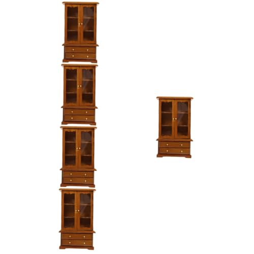 VANZACK 5 Stück Maßstab Dreistöckiges Regal mit Doppeltüren DIY Miniatur Möbel für Wohnzimmer Schlafzimmer und Esszimmer im Puppenhaus VANZACK 5 Stück Maßstab Dreistöckiges Regal mit Doppeltüren DIY Miniatur Möbel für Wohnzimmer Schlafzimmer und Esszimmer im Puppenhaus von VANZACK