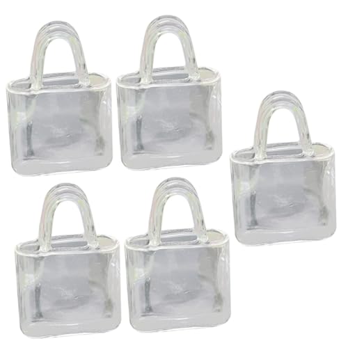 VANZACK 5 Stück Miniatur Glasvase Handtaschenform Dekorative Puppenhaus Tischdeko für Dolls Robust und Detailgetreu VANZACK 5 Stück Miniatur Glasvase Handtaschenform Dekorative Puppenhaus Tischdeko für Dolls Robust und Detailgetreu von VANZACK