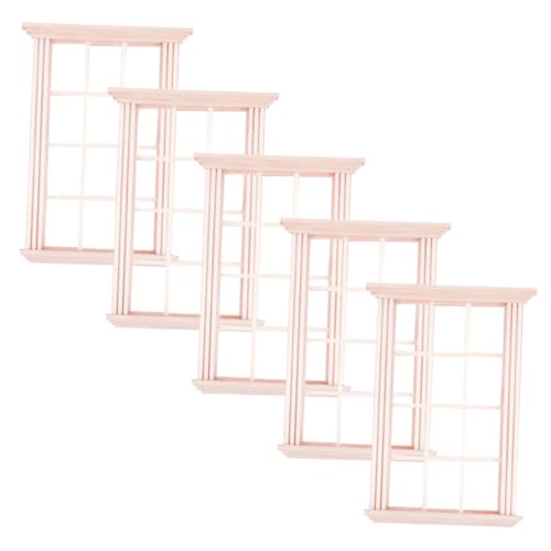 VANZACK 5 Stück Miniatur Holzfenster Teiliges Puppenhaus Fensterrahmen aus Holz Realistisches Zubehör für DIY Puppenmöbel Pädagogisches Feinmotorik und Kreativen Raumgestaltung VANZACK 5 Stück Miniatur Holzfenster Teiliges Puppenhaus Fensterrahmen aus Holz Realistisches Zubehör für DIY Puppenmöbel Pädagogisches Feinmotorik und Kreativen Raumgestaltung von VANZACK